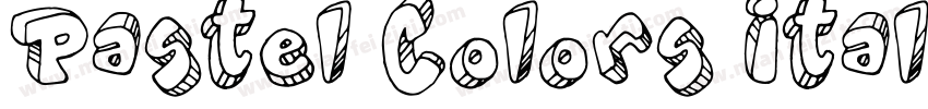 Pastel Colors Italic字体转换